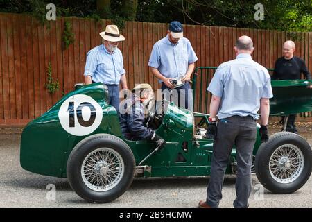 1936 Austin Seven Twin Cam, Chateau Impney Hill Climb 2018 Foto Stock