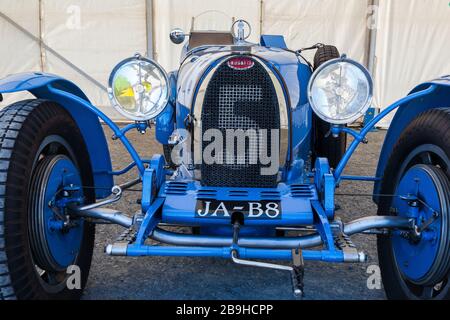 Bugatti tipo 35, collina Chateau Impney salita 2018 Foto Stock