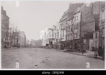 SOUFFLOT THE STREET E LUSSEMBURGO la rue Soufflot et le Luxembourg. Parigi (Vème arr.), vers 1876. Photographie de Charles Marville (1813-1879). Parigi, musée Carnavalet. Foto Stock