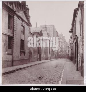 HOTEL DE LUYNES Hôtel de Luynes. Parigi (VIIème arr.), vers 1877. Photographie de Charles Marville (1813-1879). Parigi, musée Carnavalet. Foto Stock