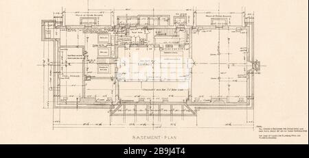 The Butler Art Institute, Youngstown, Ohio. Piano seminterrato. McKim, Mead & White, Architetti (1919) Foto Stock