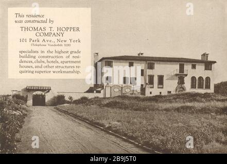 Villa Maria sulle dune, Southampton, Long Island, New York. Residenza costruita da Thomas T. Hopper Company, 101 Park Ave., New York (1919) Foto Stock