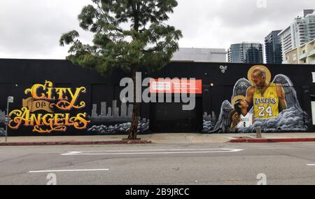 CORONAVIRUS LOS ANGELES LOCKDOWN Foto Stock