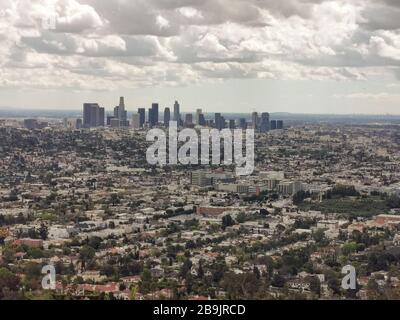 CORONAVIRUS LOS ANGELES LOCKDOWN Foto Stock