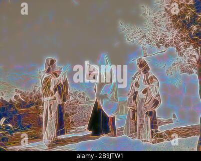 Ruth storia. Betlemme donne danzanti. 'Naomi a nozze". 1940, West Bank, Betlemme, Israele Foto Stock