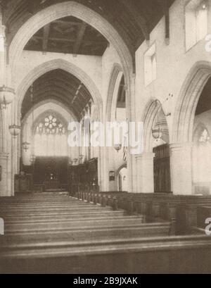 Chiesa di San Michele, Litchfield, Connecticut. Interni. Rossiter & Muller, Architetti (1922) Foto Stock