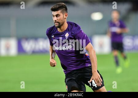 Firenze, Italia. 1 gennaio 2020. Firenze, Italia, 01 Jan 2020, Marco Benassi (Fiorentina) durante - Credit: LM/Lisa Guglielmi Credit: Lisa Guglielmi/LPS/ZUMA Wire/Alamy Live News Foto Stock