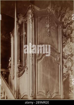 L'ascensore Anonyme. L'ascenseur. Tirage sur papier albuminé contremollé sur carton bleu-vert. Musée des Beaux-Arts de la Ville de Paris, Petit Palais. Foto Stock