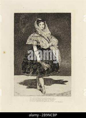 LOLA VALENCIA Edouard Manet (1832-1883). Foto Stock