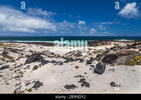 Paesaggio di Punta Mujeres. Lanzarote, Isole Canarie. Spagna Foto Stock