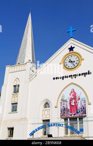 Chiesa Battista di Gesù Immanuel, Yangon (Rangoon), Myanmar (Birmania), Asia Foto Stock