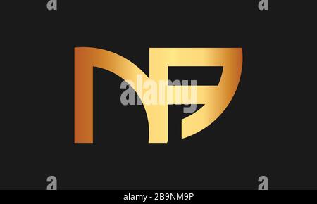 AN, NA Letter Logo Design con Creative Modern Trendy Typography e monogramma logo. Illustrazione Vettoriale