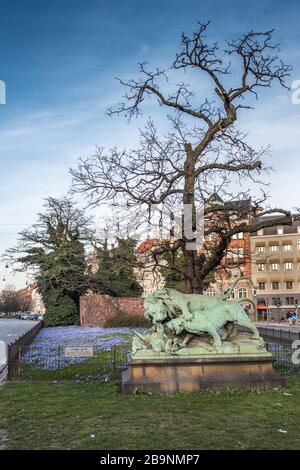 Una primavera a Copenhagen Foto Stock