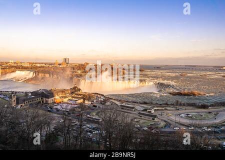 Vista aerea delle Cascate del Niagara Foto Stock