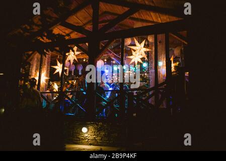 Speciale decorazione magica e luminosa per feste Foto Stock