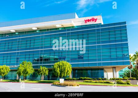 Verily Life Sciences, sede centrale dell'organizzazione di ricerca nella Silicon Valley. Verily è una filiale indipendente di Alphabet Inc - South San Francisco, Foto Stock