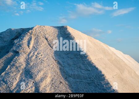 palo di sale alle saline - fuoco selettivo, spazio di copia Foto Stock