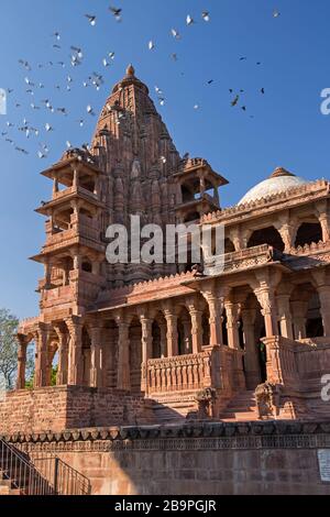 Royal Cenotaph Mandore Garden Jodhpur Rajasthan India Foto Stock