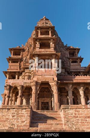 Royal Cenotaph Mandore Garden Jodhpur Rajasthan India Foto Stock