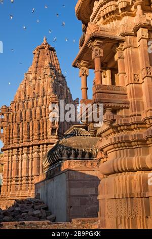 Mandore Giardino Jodhpur Rajasthan India Foto Stock