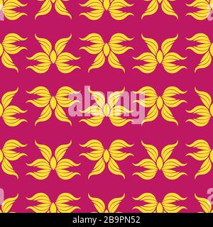 Disegno astratto vintage brillante senza cuciture Illustrazione Vettoriale