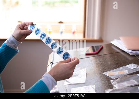 Campioni di campioni di campioni di campioni di colore PANTONE Foto Stock