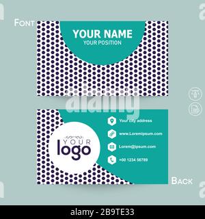 Creativo un nuovo disegno di biglietto da visita Illustrazione Vettoriale