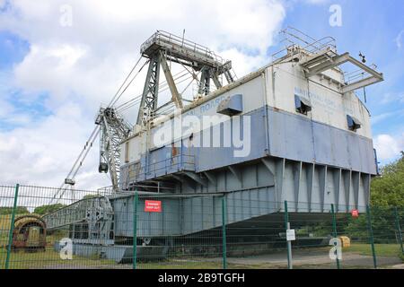 "Oddball", un escavatore Bucyrus Erie BE 1150 Walking Dragline, utilizzato nell'estrazione di carbone opencast/di superficie. Foto Stock