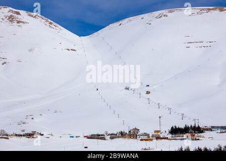 Piste da sci di Cedar, Bcharre, Libano Foto Stock