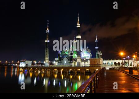 La moschea di cristallo a Kuala Terengganu, Malaysia Foto Stock