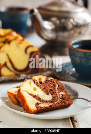 Marmo torta di pane Foto Stock