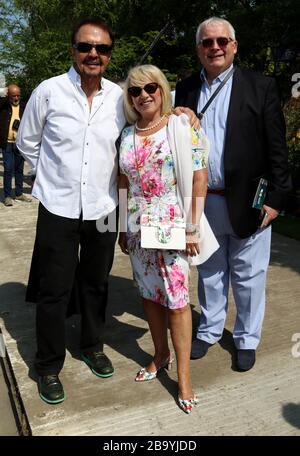 21 maggio 2018 - Londra, Inghilterra, Regno Unito - RHS Chelsea Flower Show Press Day Photo Show: Dave Clarke, Elaine Paige e Christopher Biggins Foto Stock