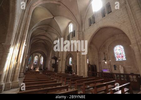 PARIGI LOCKDOWN A MONTMARTRE Foto Stock