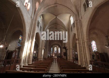 PARIGI LOCKDOWN A MONTMARTRE Foto Stock