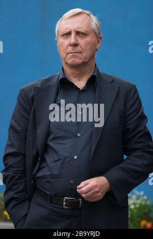 Peter Greenaway, attore e regista, all'Edinburgh International Film Festival, Edimburgo, Scozia, agosto 2003. Foto Stock