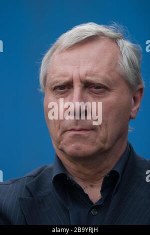 Peter Greenaway, attore e regista, all'Edinburgh International Film Festival, Edimburgo, Scozia, agosto 2003. Foto Stock