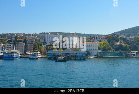 Buyukada, una delle isole dei principi, chiamata anche Adalar, nel mare di Marmara al largo della costa di Istanbul Foto Stock