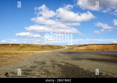 Darwin Road, Darwin Harbour, East Falkland, Falkland Islands, Falklands Foto Stock