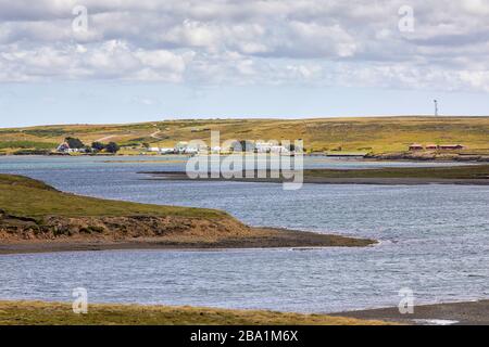 Darwin Harbour, Darwin, East Falkland, Falkland Islands, Falklands Foto Stock