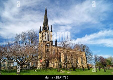 UK,South Yorkshire,Elsecar,Chiesa parrocchiale della Santissima Trinità Foto Stock