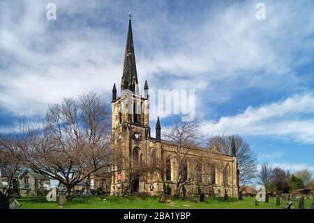 UK,South Yorkshire,Elsecar,Chiesa parrocchiale della Santissima Trinità Foto Stock