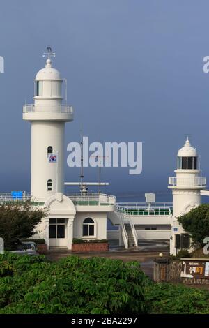 Sanji faro, Jeju City, Jeju Island, Corea del Sud, Asia Foto Stock