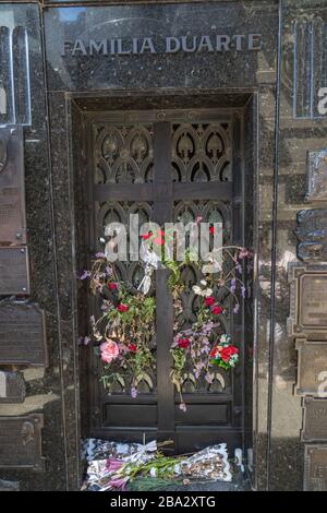 Il Cimitero di Recoleta Foto Stock