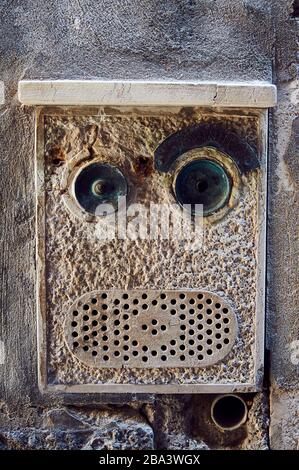 Divertente campanello a Venezia Foto Stock