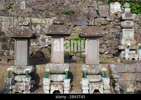 Cimitero, Tempio di Sofukuji, Nagasaki, Isola di Kyushu, Giappone, asia Foto Stock