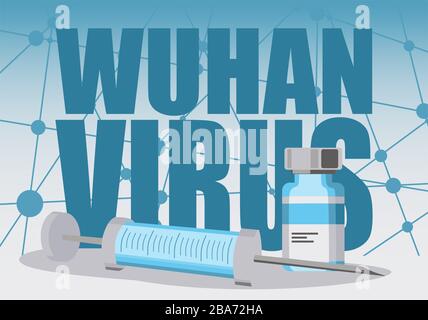 Concetto di malattia da virus Wuhan Illustrazione Vettoriale