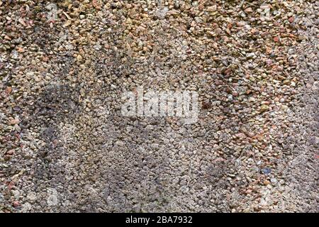Robusta struttura superficiale di una parete di cemento grigio. Germania Foto Stock