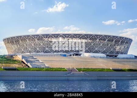 Volgograd, Russia-22 luglio 2019: Volgograd Arena Stadium a Volgograd. Città sul fiume Volga , una città storica in Russia Foto Stock