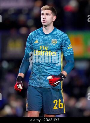 Arsenal portiere Emiliano Martinez Foto Stock