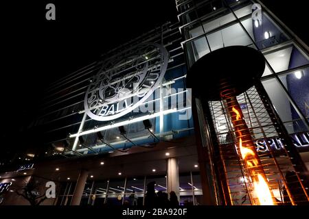 Una vista generale del King Power Stadium dall'esterno Foto Stock